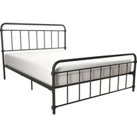 Wallace Metal Bed - Black / Double