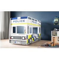 Police Bunk Bed - White