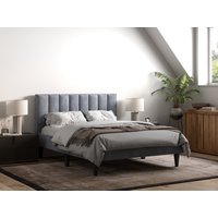Riverside Fabric Bed Grey - Grey / Single