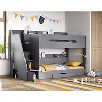 Slick Staircase Bunk Bed Grey - Grey