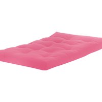 1 Seater Fibre Filled Futon Mattress  - Pink
