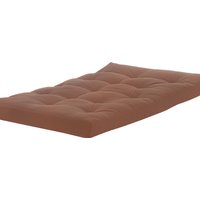 2 Seater Fibre Filled Futon Mattress  Brown  Small Double | Bed Sava