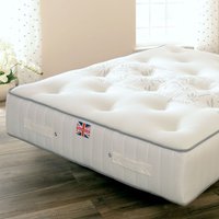 Bamboo Pocket Spring Memory Foam Mattress - White / King