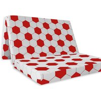 Double Folding Z Bed Travel Mattress - Soccer Red