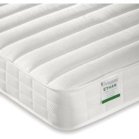 Ethan Quilted Low Profile Spring Mattress - White / Double