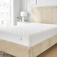 Memory Foam and Spring Deluxe Hybrid Mattress - White / Double