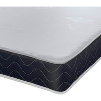 The Mars Stress Free Essentials 17cm Deep Black Border  Hybrid Spring Mattress - Off White / Small Single