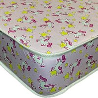 Wilson Beds - 4" Reflex Foam Pink Unicorns Kids Mattress - PinkUnicorns / Single Extra Long