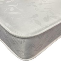 Wilson Beds - 4" Reflex Foam White Damask Kids Mattress - White Damask / Single Extra Long