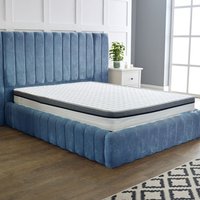 Open Coil Spring Memory Foam Mattress - White / Single