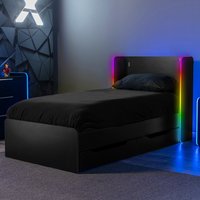 X Rocker Electra RGB Single Bed with storage and NEO Motion SYNC - BLACK