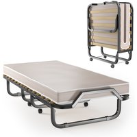 110kg Capacity Folding Bed Rollaway Beds  - Khaki