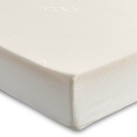 10cm Deep Reflex foam Plain Zip cover Single mattress - White