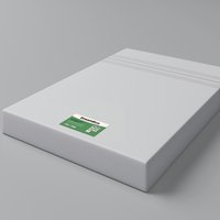 20cm Deep Eco Pocket Spring Comfort Foam Mattress - White / Double