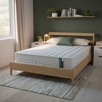 Coil Spring and Memory Foam Hybrid Mattress  White  King | Bed Sava
