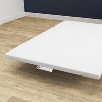 Comfort 75cm Thick Memory Foam Mattress Topper  White  King | Bed Sava