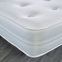 Cool Touch Hand-Tufted with Memory Foam and Spring with White Border Mattress - White / Single