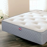Memory foam and 800 pocket sprung mattress - White / Double