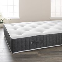 Pocket Sprung Memory Foam Glitzy Mattress In Grey Or Silver - Grey / King