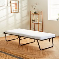 Single Folding Bed With Mattress - Black