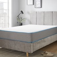 Starlight Beds Premium 9" Deep including 1" Memory foam Hybrid Spring Mattress - Grey / Double