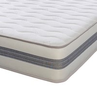 The Cooltouch Core G3D 22cm Deep GreyWhite Border Foam Free Spring Mattress - White / Junior