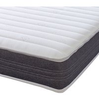 The Sirocco Grey 18cm Deep Value Hybrid Memory Fibre Spring Mattress - White / Junior