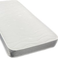 The Wilson Ortho Superior 9 inch Grey and White Spring and Memory Foam Mattress - Grey and White / Small Double
