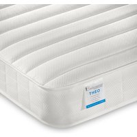Theo Pocket Sprung Low Profile Mattress - White / Small Double