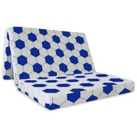 Visco Therapy Double Badenia Folding ZBed Mattress Soccer Blue  - soccer blue