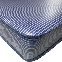 Waterproof PVC mattress - Blue and white striped, PVC coated / Single