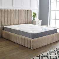 Grey Memory Foam Spring Hand Tufted 9" Inch Deep Mattress  - Grey  / Single