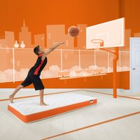 Jay Be Simply Kids Foam Free Mattress  Orange  Single | Bed Sava