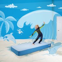 Jay Be Simply Kids Waterproof Foam Free Mattress  Blue  Single | Bed Sava