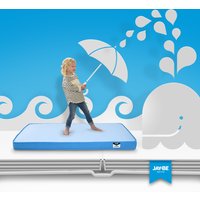 Jay Be Toddler Waterproof Anti Allergy Anti Microbial Foam Free Sprung Mattress  Blue | Bed Sava