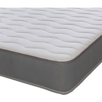Cooltouch Essentials Wave 18cm Deep Grey Border Quilted Hybrid Spring Mattress - White / King