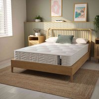 Egyptian Cotton and Eco-Comfort Spring Hybrid Mattress - White / 122cm