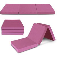 Folding Mattress Travel Z Bed - Pink