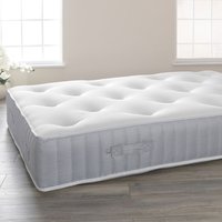 Pocket Sprung Memory Foam Glitzy Mattress In Grey Or Silver - Silver / Single