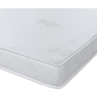The Haze Thin 10cm (4") Deep Firmer All Foam Stress Free Mattress - Off White Top, White Border / Small Single