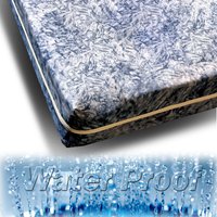 Value Waterproof Mattress with Coil Springs - Blue