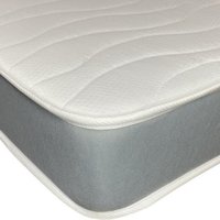 Wilson Beds - Rainbow Kids Grey Foam Free Basic 6.5" Deep Quilted Mattress - Off white and grey / Small Double