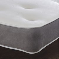 Grey Memory Foam Spring Hand Tufted 9" Inch Deep Mattress  - Grey / Small Double