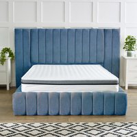 Open Coil Spring Memory Foam Mattress - White / King