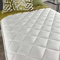 Aspire Double Comfort Eco Foam Free Mattress, Size Small Single - White border and white top panel / King