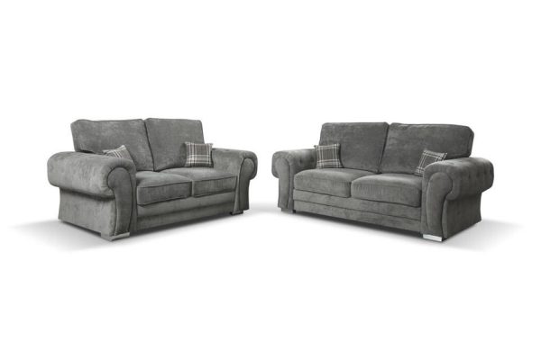 Vegas 3+2 Sofa Set Grey | Bed Sava