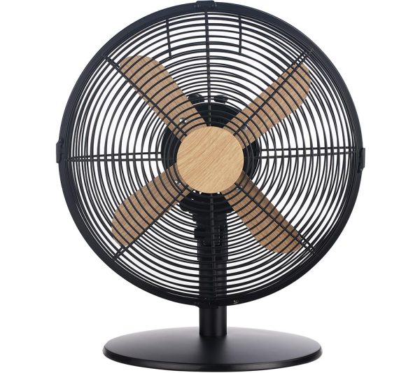 RUSSELL HOBBS RHMDF1201WDB 12 Desk Fan  Black Black | Bed Sava