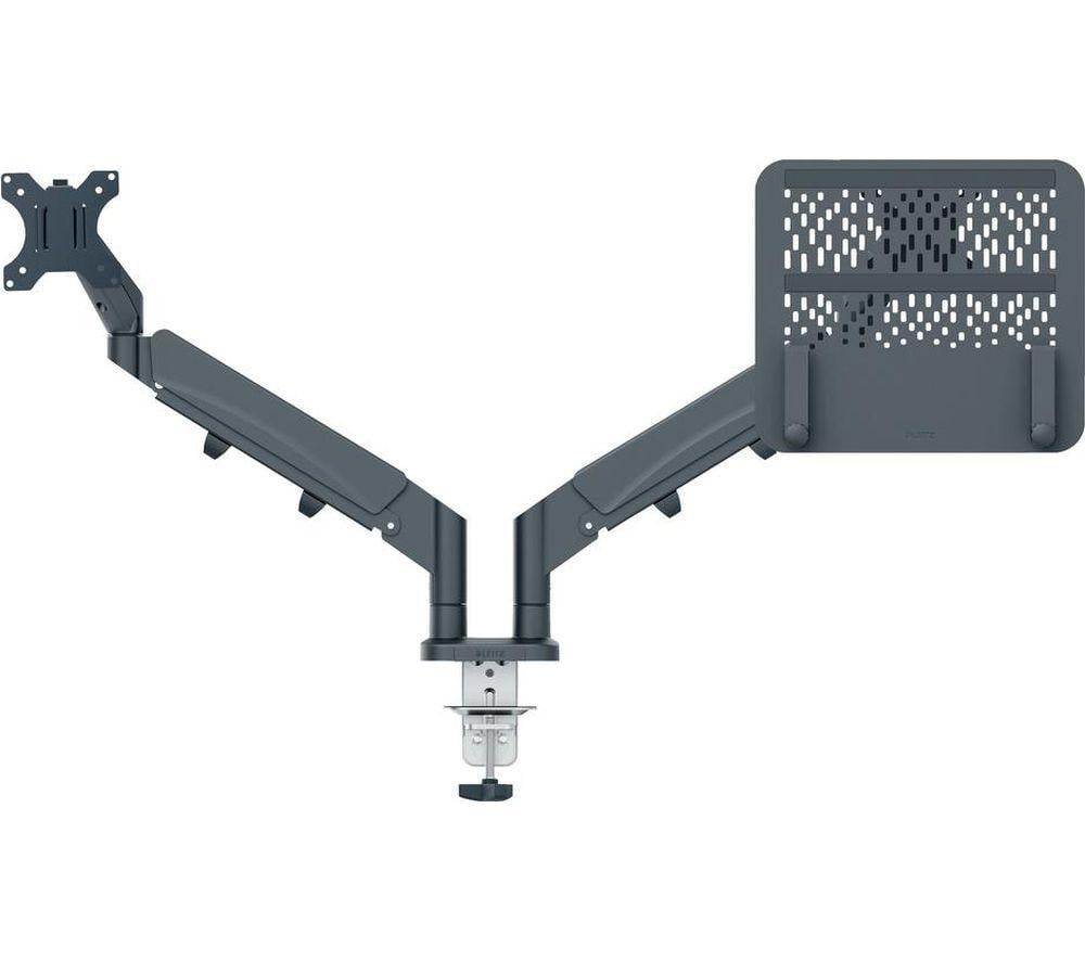 LEITZ Ergo Dual Arm Tilt & Swivel 17-32" Monitor and 13-17" Laptop Desk Mount