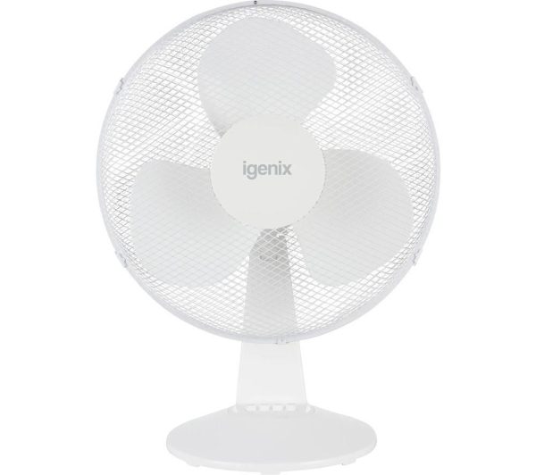 IGENIX DF1210 Portable 12 Desk Fan  White White | Bed Sava