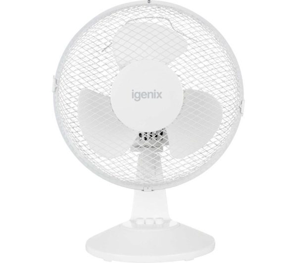 IGENIX DF9010 Portable 9 Desk Fan  White White | Bed Sava